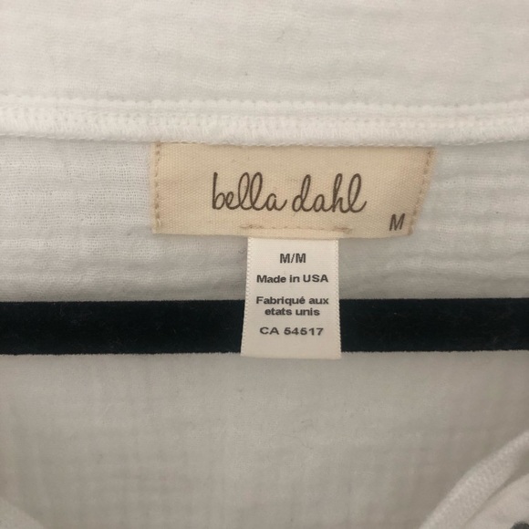 Bella Dahl lace up freyed trim top - Picture 4 of 5